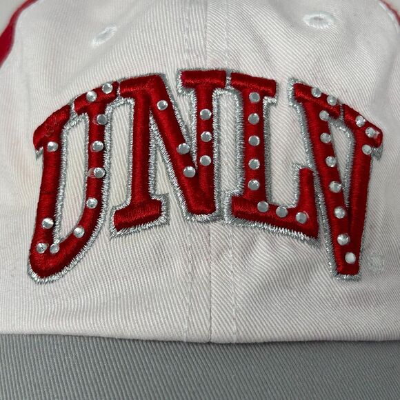UNLV Runnin Rebels Womens Dad Hat Cap Red Las Vegas Rhinestones Strapback NCAA - Picture 6 of 11